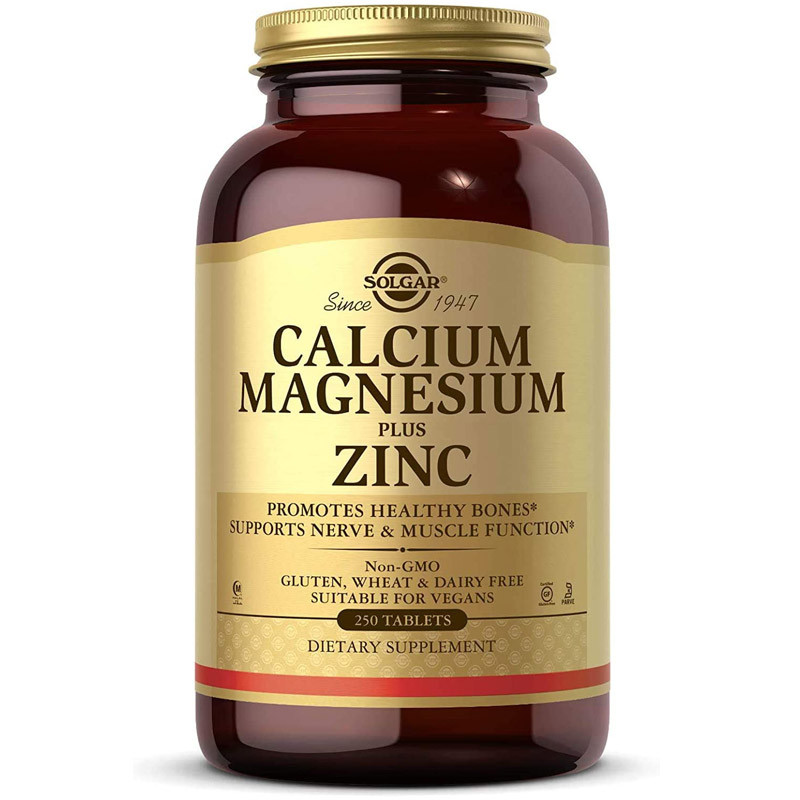 SOLGAR Calcium Magnesium Plus Zinc 250tabs