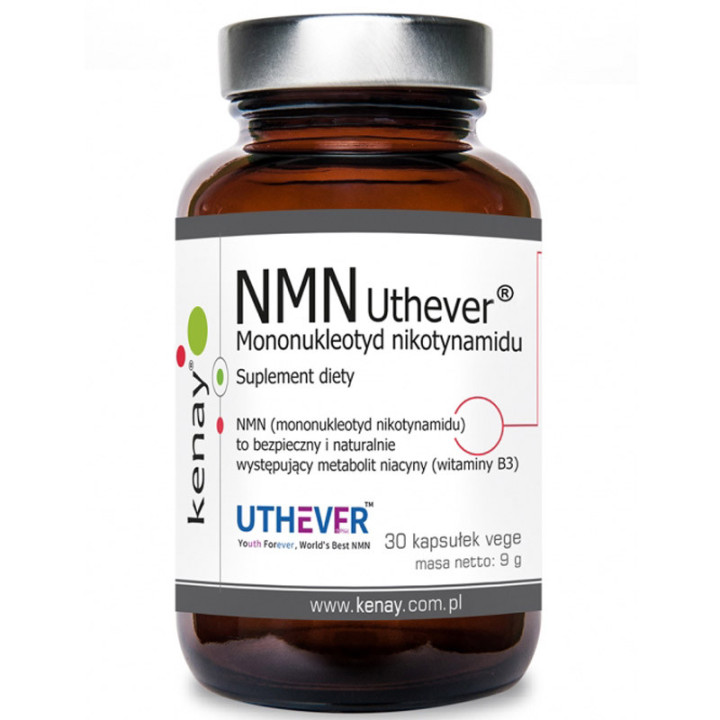 NMN Uthever Mononukleotyd Nikotynamidu 30 kapsułek, Kenay – to bezpieczny i naturalnie występujący metabolit niacyny (witaminy B