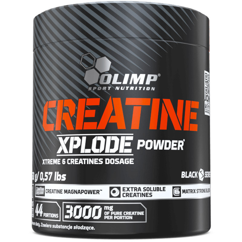 Creatine Xplode Powder 260g, Olimp - 6 zaawansowanych form kreatyny z  najwyższą aktywnością anaboliczną!
