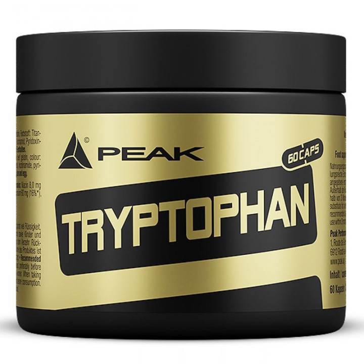 Tryptophan 60 kapsułek, Peak – niezbędny aminokwas oraz prekursor serotoniny!