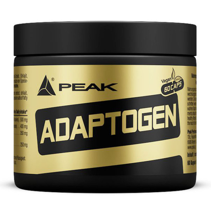 Adaptogen 60 kapsułek, Peak – skutecznie pomaga lepiej znosić psychiczne i fizyczne obciążenie oraz redukuje stres!