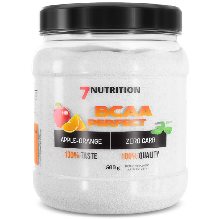 BCAA Perfect 500g, 7Nutrition – regeneracja,ochrona przed katabolizmem