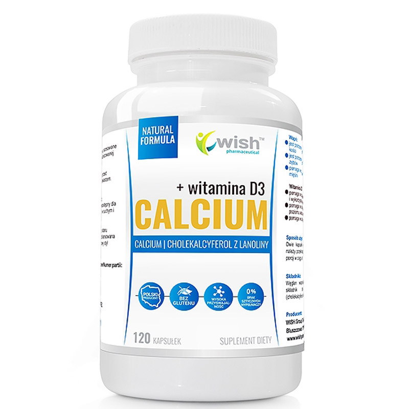 WISH Calcium+Witamina D3 120caps