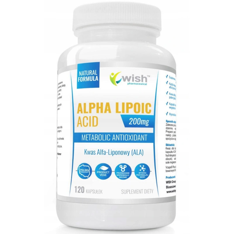 WISH Alpha Lipoic Acid 200mg 120caps