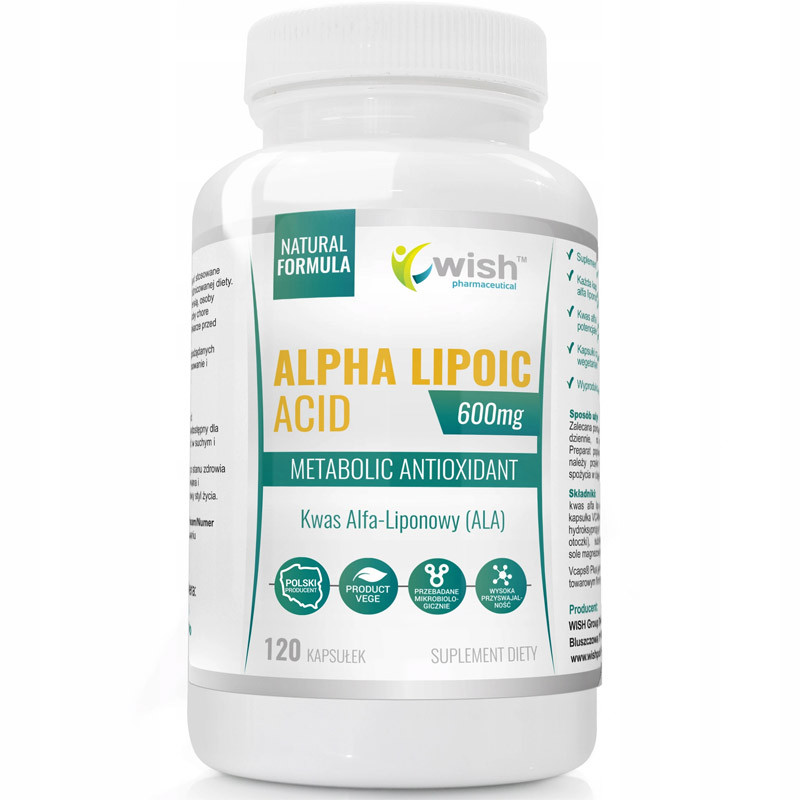 WISH Alpha Lipoic Acid 600mg 120caps