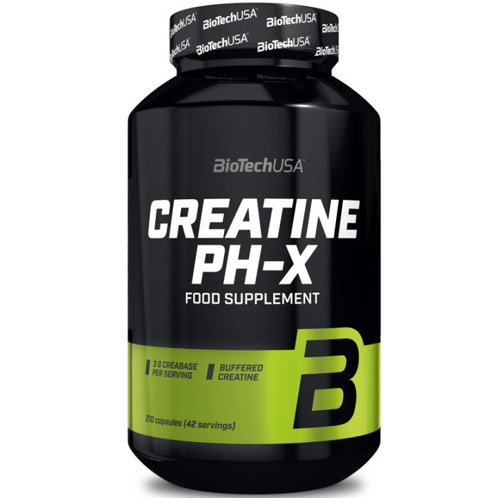 Creatine PH-X 90 kapsułek od Biotech USA – buforowana kreatyna w kapsułkach!