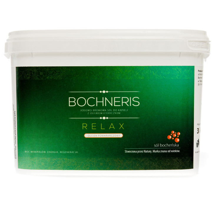 Bochneris Relax Jodowo-Bromowa Sól Do Kąpieli 3000g, Soli Bocheńskiej – naturalny sposób na wewnętrzny spokój!