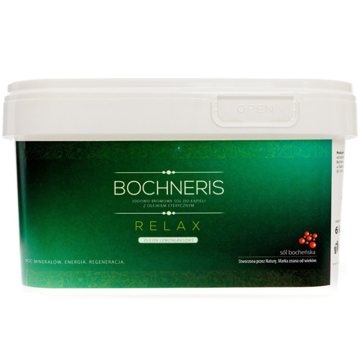 Bochneris Relax Jodowo-Bromowa Sól Do Kąpieli 6000g, Soli Bocheńskiej – naturalny sposób na wewnętrzny spokój!