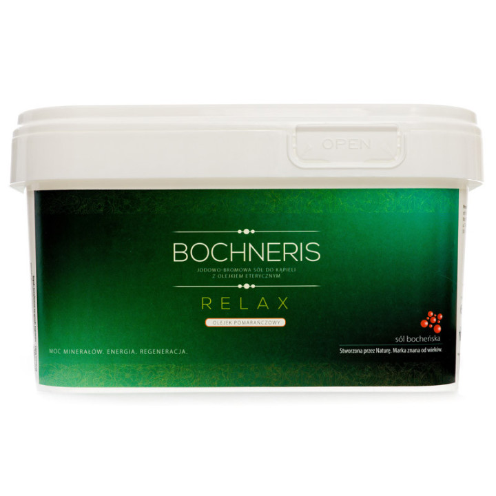 Bochneris Relax Jodowo-Bromowa Sól Do Kąpieli 6000g, Soli Bocheńskiej – naturalny sposób na wewnętrzny spokój!