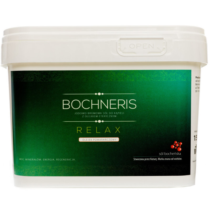 Bochneris Relax Jodowo-Bromowa Sól Do Kąpieli 15000g, Soli Bocheńskiej – naturalny sposób na wewnętrzny spokój!
