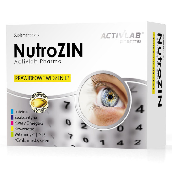 Nutrozin 60 kapsułek, Activlab – wspiera prawidłowe widzenie!