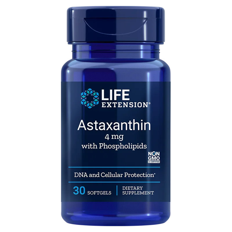LIFE EXTENSION Astaxanthin 4mg With Phospholipids 30caps