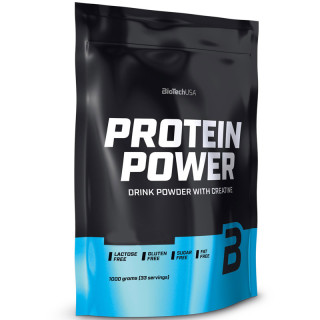 Protein Power Zip 1000g, Biotech USA – profesjonalna odżywka białkowa pochodząca z 3 ich źródeł!