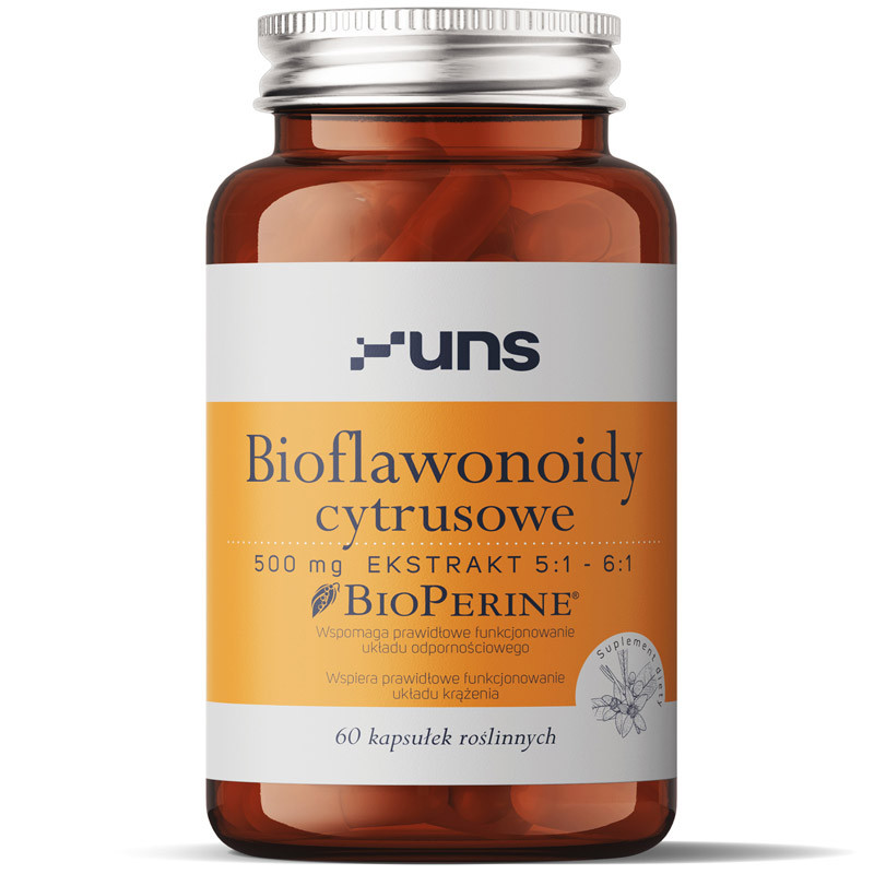 UNS Bioflawonoidy Cytrusowe 500mg Ekstrakt 5:1-6:1 60vegcaps