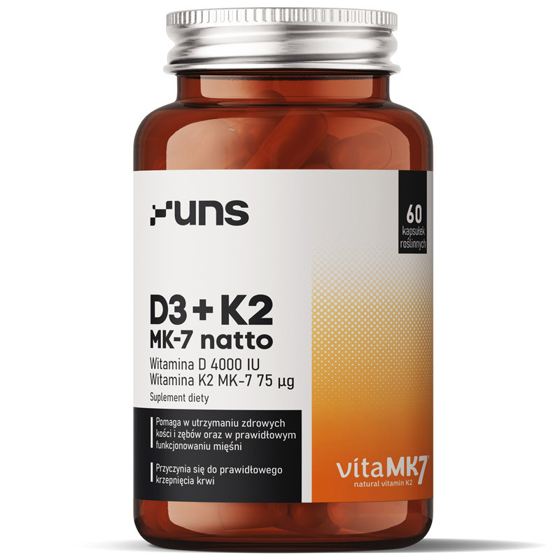UNS D3+K2 Mk-7 Natto 60vegcaps