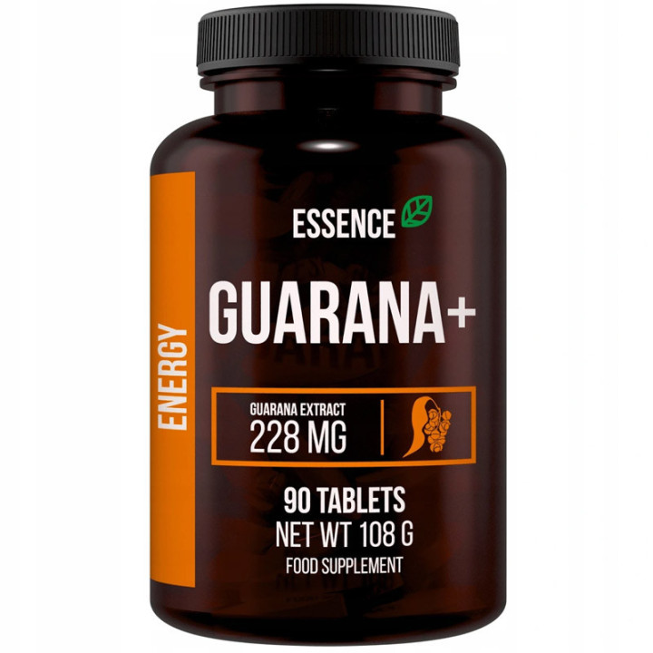 Guarana+ 228mg 90 tabletek, Essence – obudź w sobie dodatkowe pokłady energii!