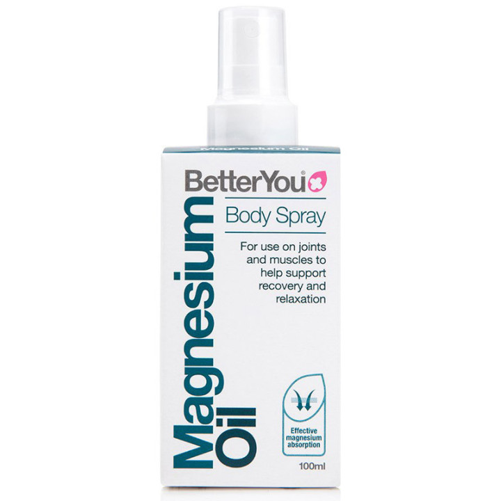 Magnesium Oil Body Spray 100ml, BetterYou - czysty chlorek magnezu wspomagający regenerację mięśni!