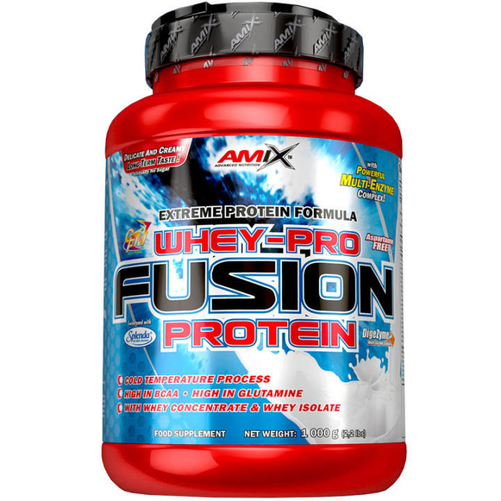 Whey-Pro Fusion Protein 1000g, Amix – dla osób chcących budować czystą masę mięśniową!