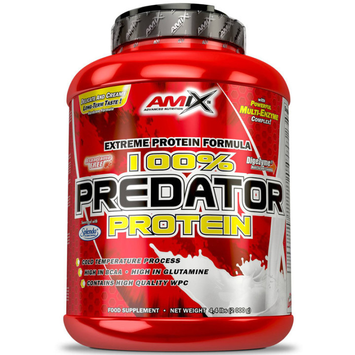 100% Predator Protein 2000g, Amix – dobrze przyswajalna odżywka białkowa o niepowtarzalnym smaku!