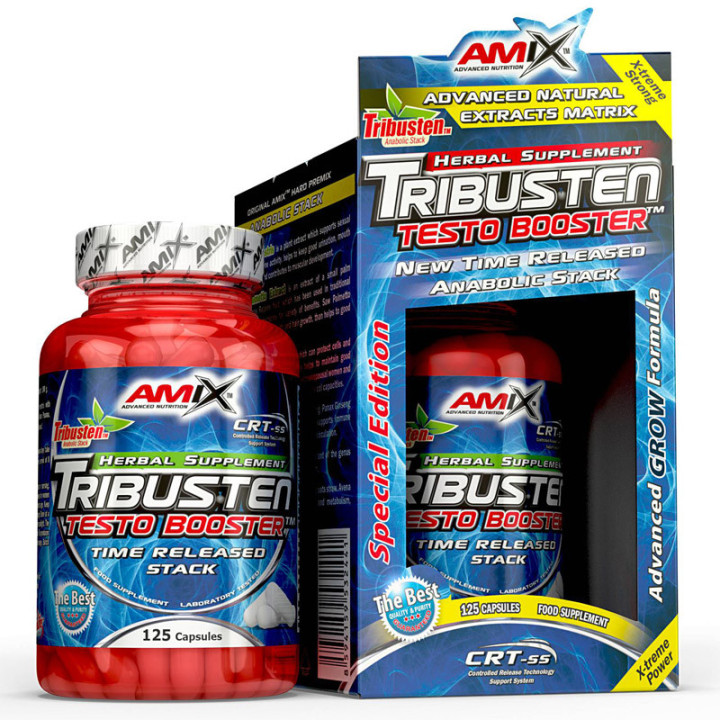 Tribusten Testo Booster 125 kapsułek, Amix – skuteczny i mocny booster testosteronu!