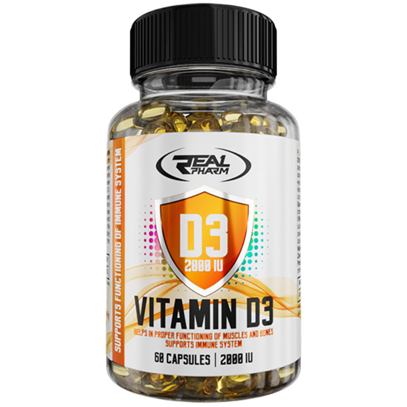 REAL PHARM Vitamin D3 2000 IU 60caps