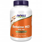 NOW Betaine HCL 648mg  120vegcaps