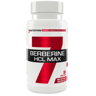 Berberine Hcl Max 90 kapsułek wegańskich, 7Nutrition – niezwykle skuteczne połączenie berberyny, cynamonu, kurkuminoidów oraz pi