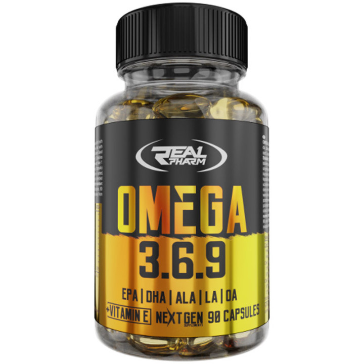 Omega 3.6.9 90 kapsułek, Real Pharm – wsparcie dla wielu narządów w ludzkim cele!