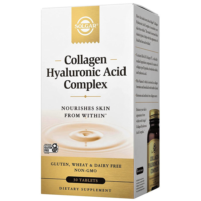 SOLGAR Collagen Hyaluronic Acid Complex 30tabs
