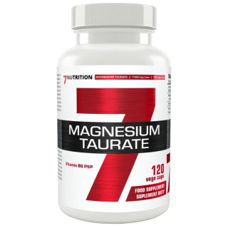 Magnesium Taurate 120 kapsułek wegańskich, 7Nutrition – taurynian magnezu wspierający ogólne zdrowie organizmu!