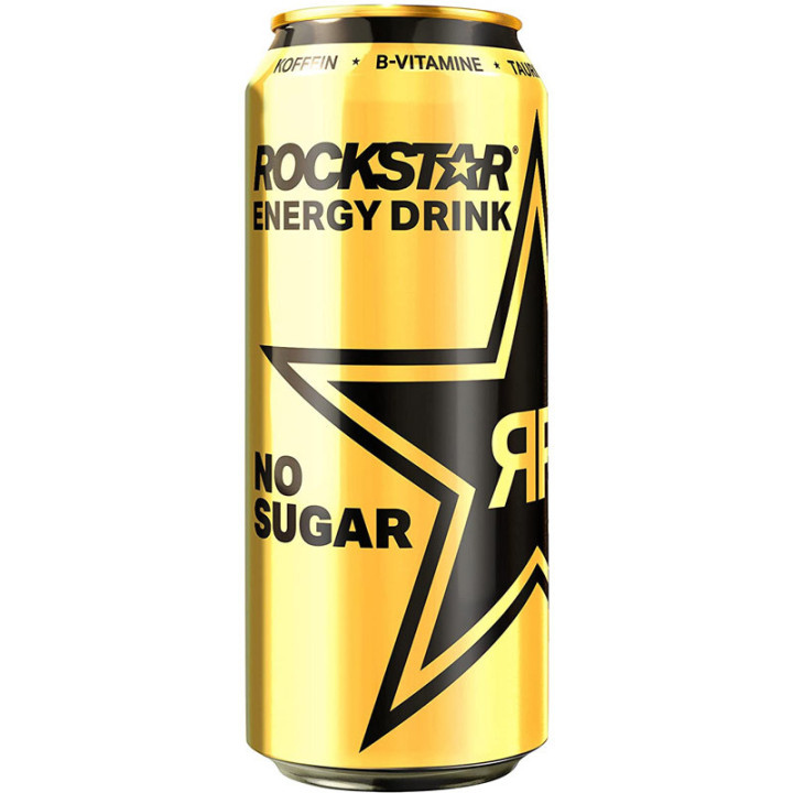 Energy Drink No Sugar 500ml, Rockstar – napój energetyczny zmniejszający uczucie zmęczenia bez dodatku cukru!