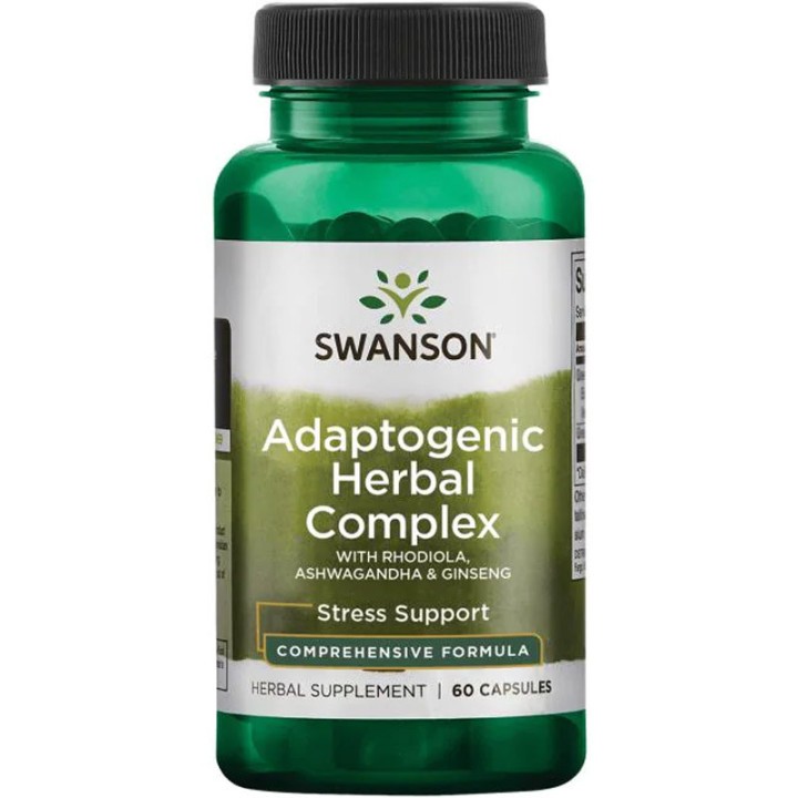 Adaptogenic Herbal Complex 60 kapsułek, Swanson – suplement zapewniający harmonię i dobre samopoczucie!
