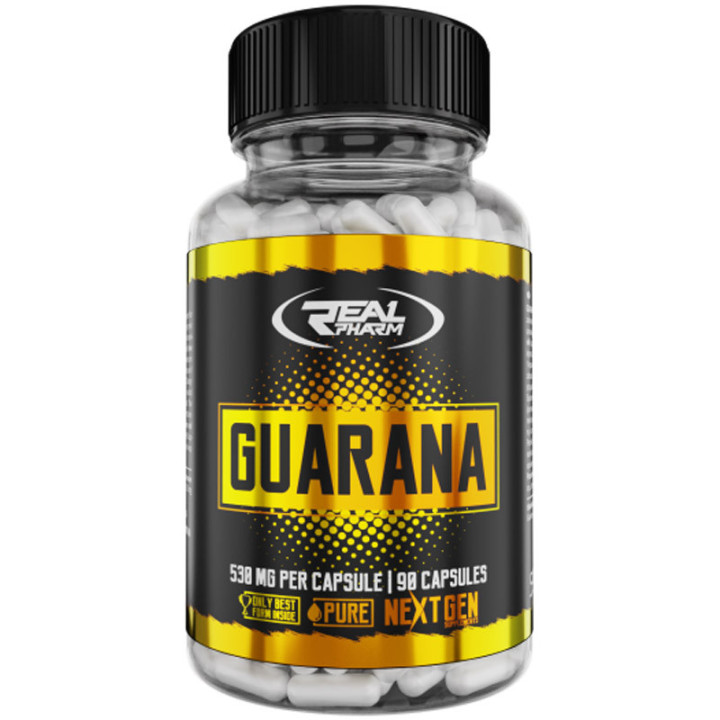 Guarana 530mg 90 kapsułek, Real Pharm – naturalne pobudzenie!