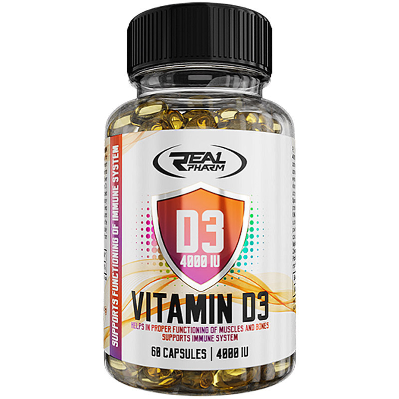 REAL PHARM Vitamin D3 4000 IU 60caps