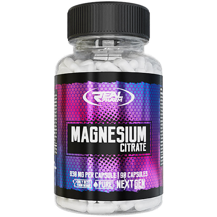 Magnesium Citrate 90 kapsułek, Real Pharm – cytrynian magnezu!