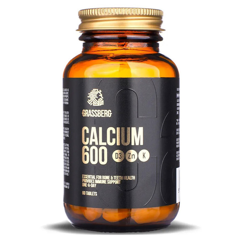 GRASSBERG Calcium 600 D3 ZN K 60tabs