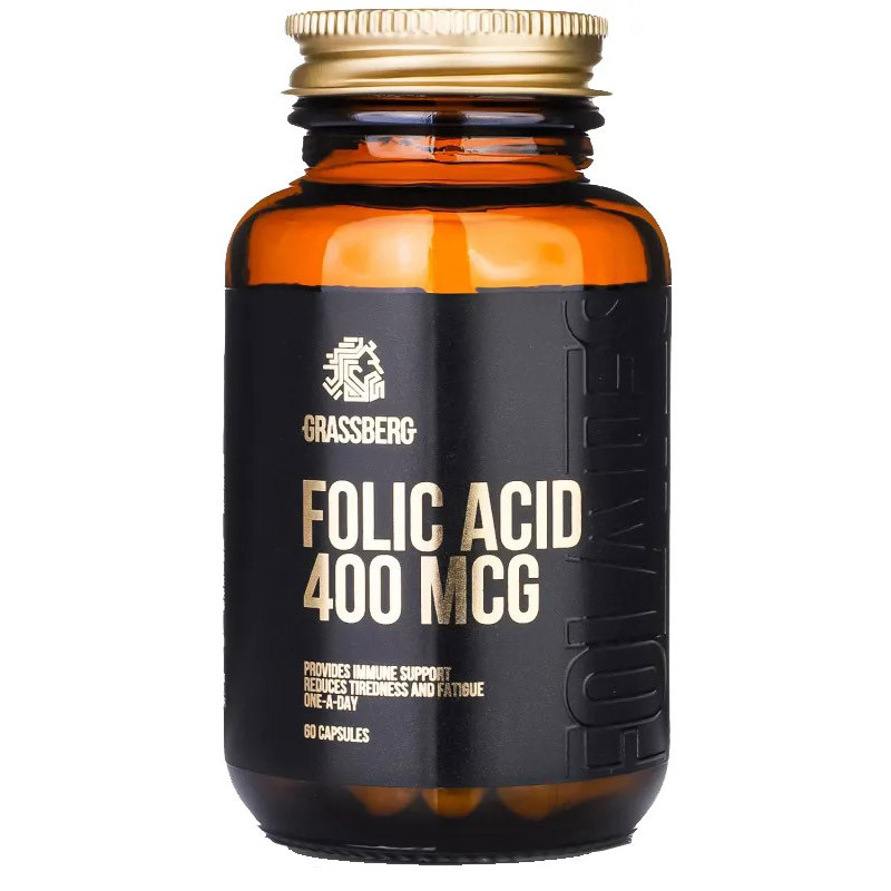 GRASSBERG Folic Acid 400mcg 60caps