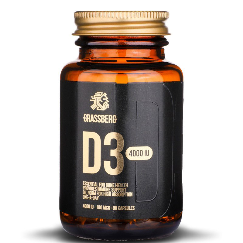 GRASSBERG Vitamin D3 4000 IU 90caps