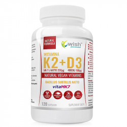 WISH Witamina K2 200mcg+D3...