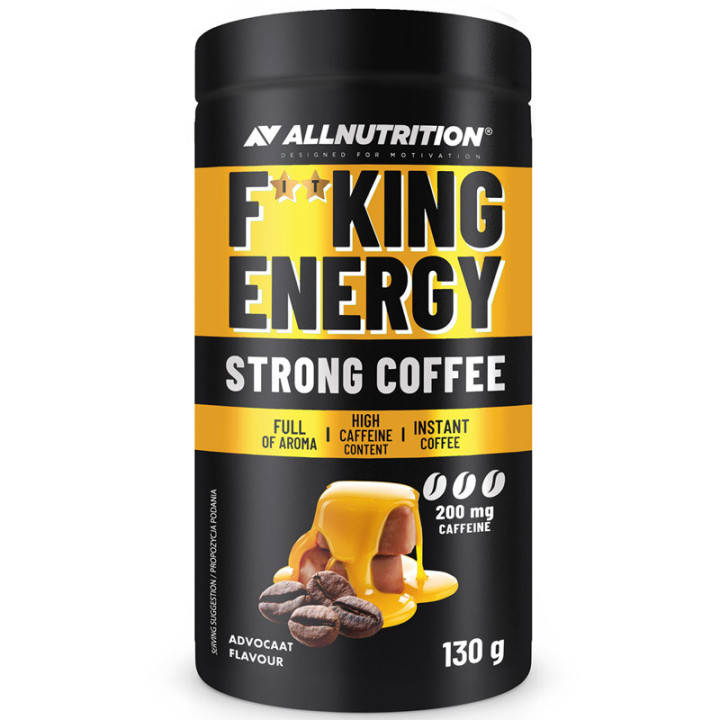 Fitking Energy Strong Coffee 130g, Allnutrition – mocna, pyszna kawa!