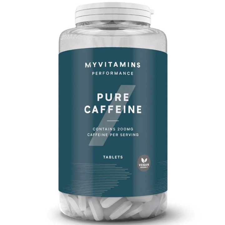 Pure Caffeine 200 tabletek, Myprotein – świetnie pobudza do działania!