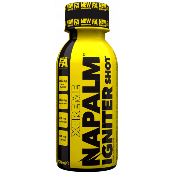 Xtreme Napalm Igniter Shot 120ml, Fitness Authority – idealny shot przetreningowy, który wzniesie Cię na wyższy poziom treningu!