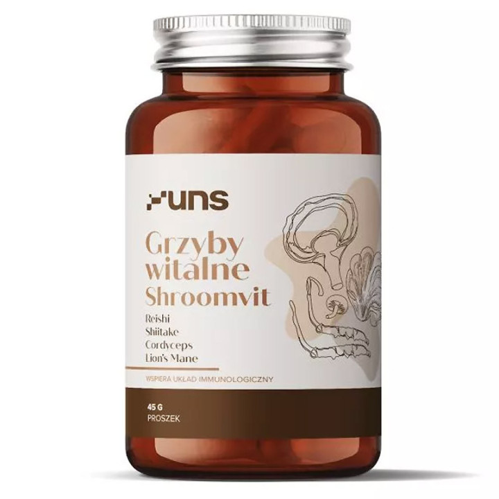 Grzyby Witalne Shroomvit 45g, UNS – drogocenne właściwości grzybów!