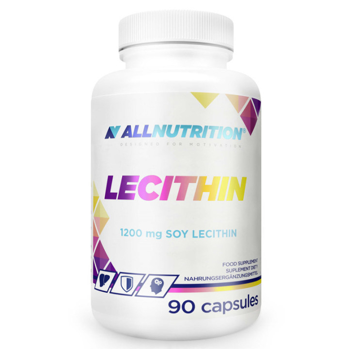 Lecithin 90 kapsułek, Allnutrition – lecytyna sojowa w kapsułkach!