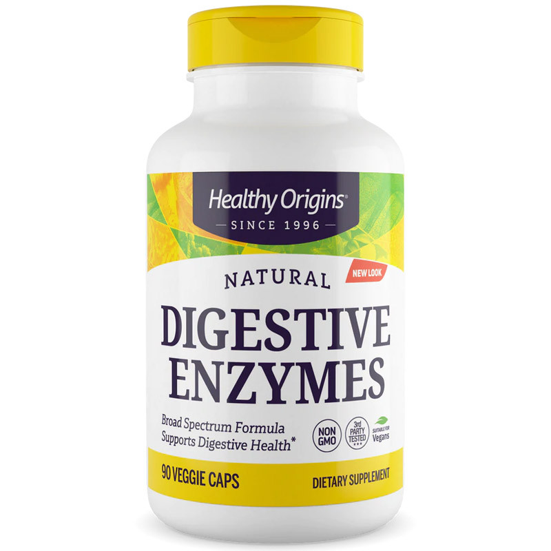 HEALTHY ORIGINS Natural Digestive Enzymes 90vegcaps