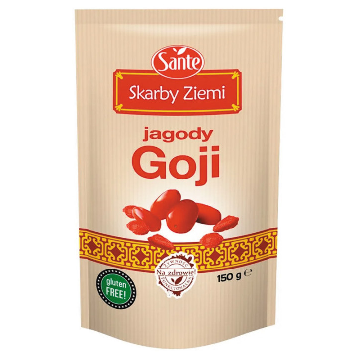 Skarby Ziemi Jagody Goji 150g, Sante – źródło młodości i witalności!