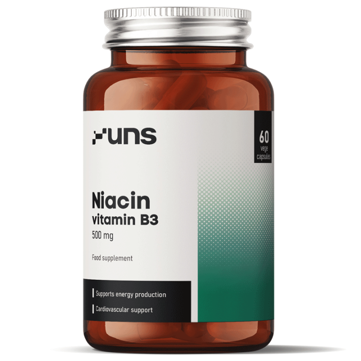 Niacin Vitamin B3 500mg 60 kapsułek, UNS – wzmocnij swój organizm!