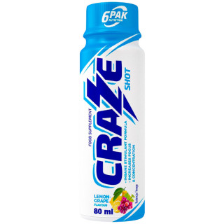 Craze Shot 80ml, 6Pak Nutrition – zastrzyk energii w wydajnym shocie!