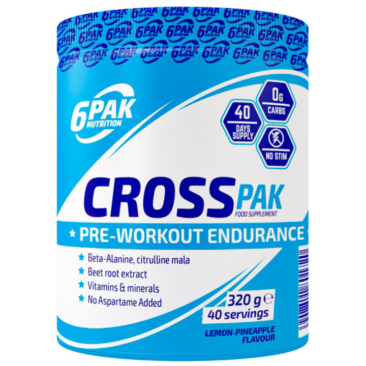 Cross Pak 320g, 6Pak Nutrition – skuteczna przedtreningówka!