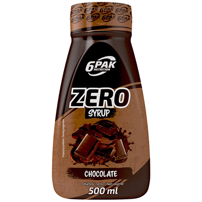 6PAK Nutrition Zero Syrup Chocolate 500ml